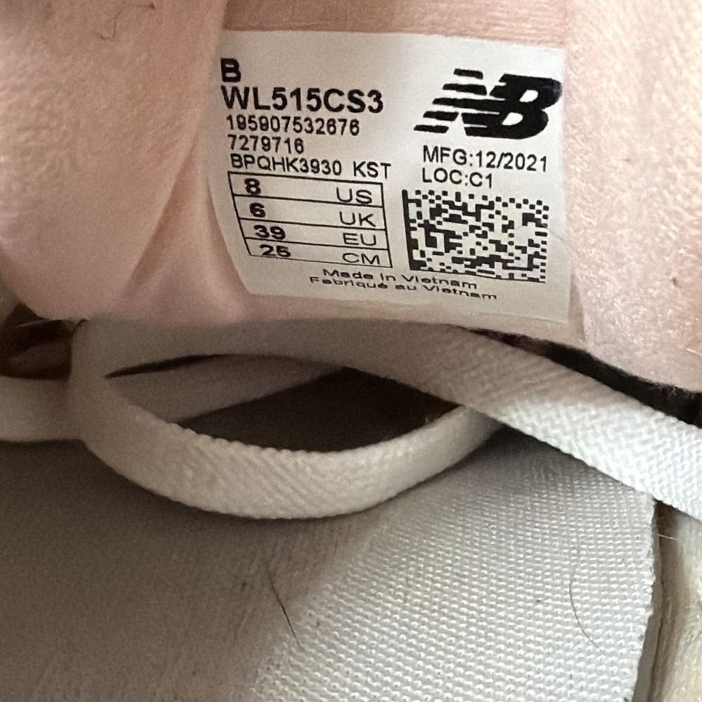 New Balance Classic Running Women's Suede 515 Shoes Pink Size 8 Cute Gym Shoes - Picture 12 of 16